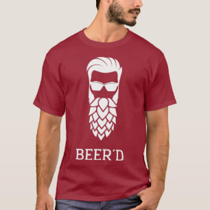 Beerd Beer Hop Hipster Beard - Graciosa Camiseta