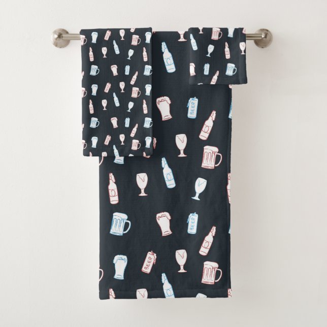 Beers Rustic Hand Drawn Whimsical Beer Man Cave (In situ)