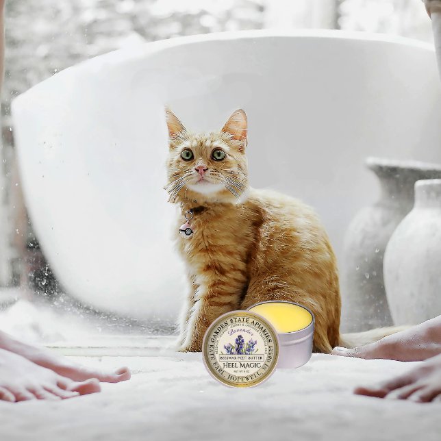 Beeswax Heat Butter Etiqueta Lavender Flor de oro (Subido por el creador)