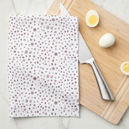 Beet Confetti Watercolor Dots Kitchen Toalla