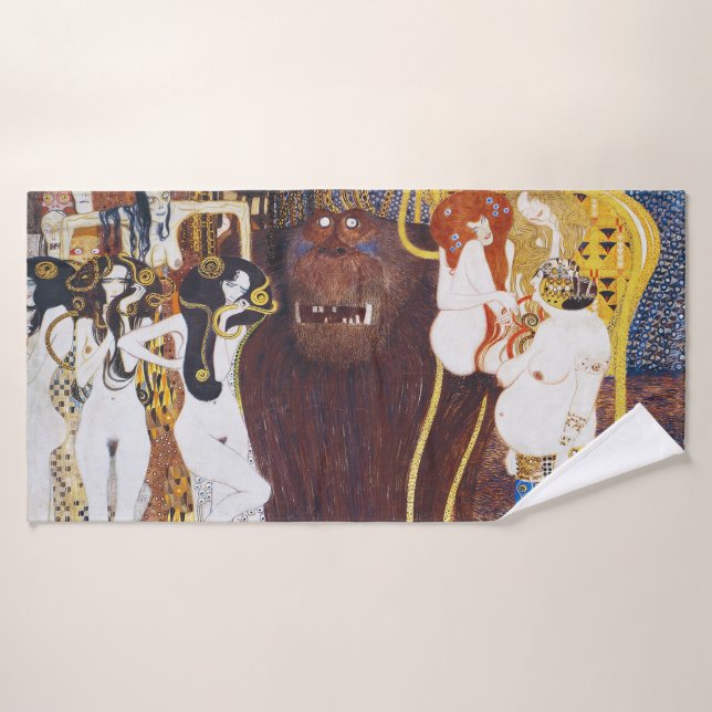 Beethoven Frieze (detalle), Gustav Klimt (Toalla de baño)