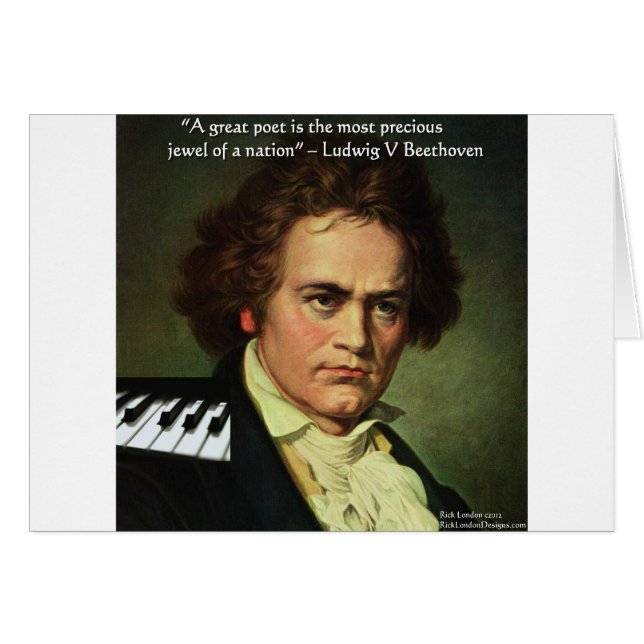 Beethoven & Poetas/Regalos de citas Joyas Camiseta (Anverso (Horizontal))
