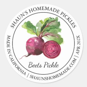 Beets Pickle Etiqueta moderna