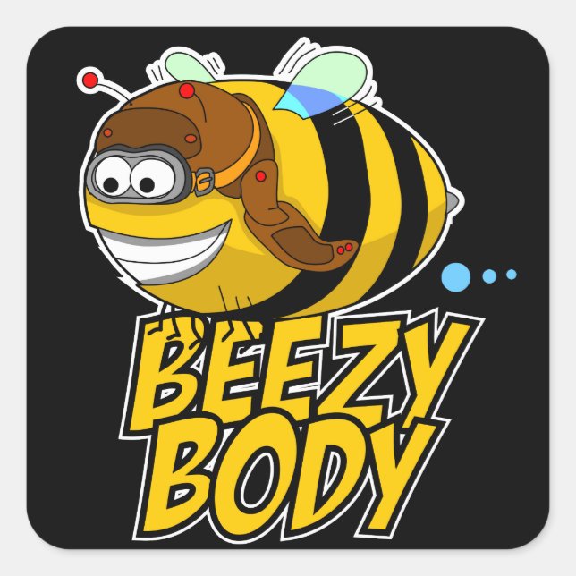 Beezy Body Bee Pegatina (Anverso)