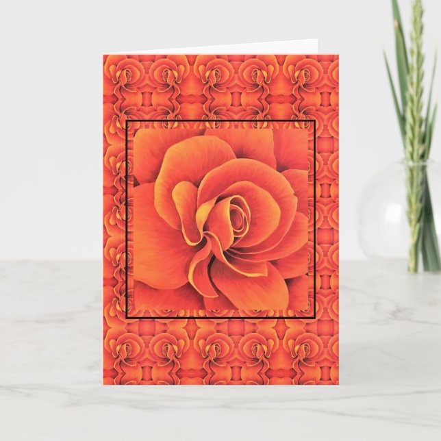 Begonia, Naranja de tarjetas de felicitación (Anverso)