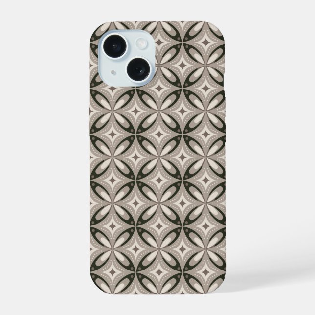 Beige and Brown Retro circular shapes (Reverso )