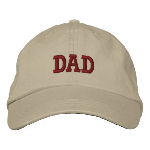 Beige Brown Daddy Embrodado gorro de béisbol