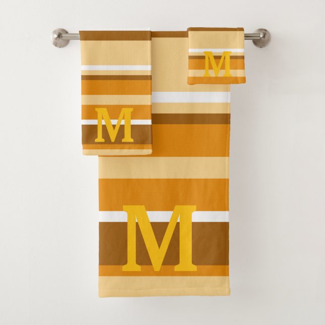  beige brown &white stripes monogram (In situ)