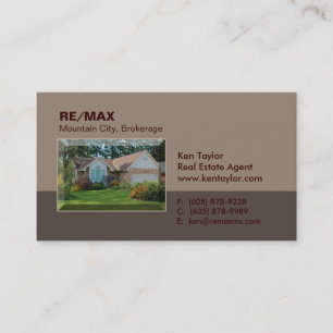 Beige de la tarjeta de visita casera de la casa de