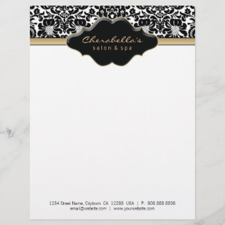 Beige del damasco del papel con membrete del