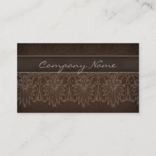 Beige elegante de Brown de la tarjeta de visita