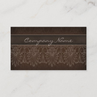 Beige elegante de Brown de la tarjeta de visita