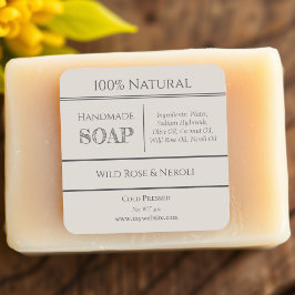 Beige | Etiquetas de productos con ingredientes pa