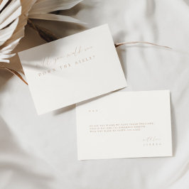 Beige Mínimo Camina Por La Tarjeta De Propuesta Ai