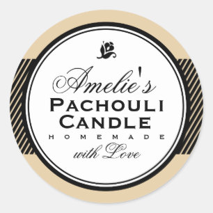 BEIGE   PEGATINA PERSONALIZADO SOAP & CANDLE