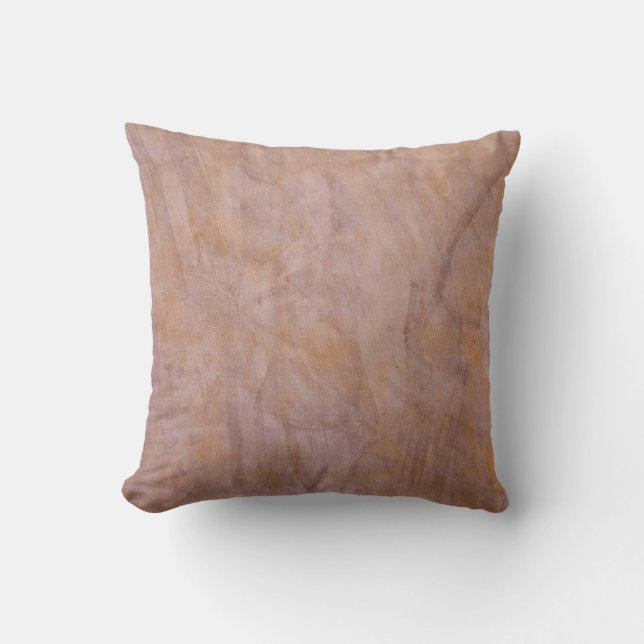 Beige, una almohada abstracta de impresión en gel (Anverso)