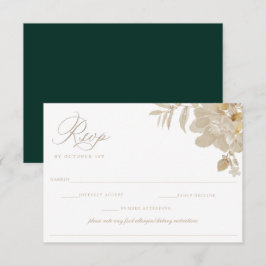 Beige Wedding RSVP Restricción de dieta de alergia