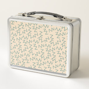 Beige Zig Zag Carrier de comida funcional y elegan