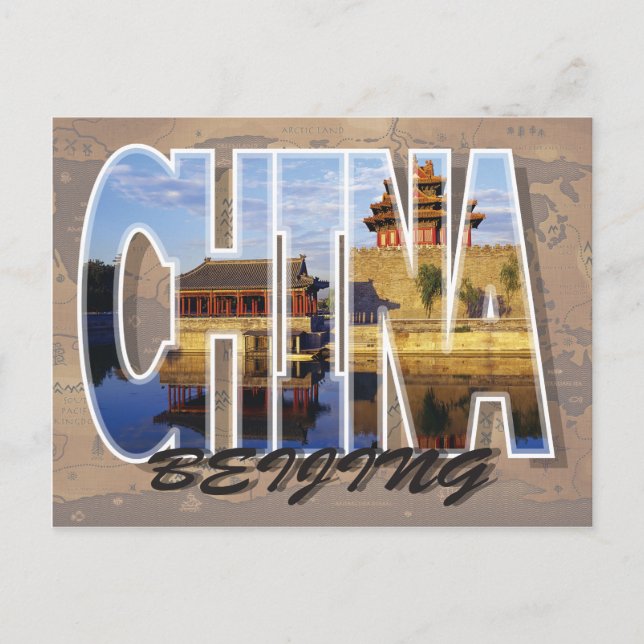 Beijing, postal de China (Anverso)