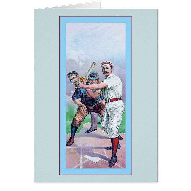 Béisbol 1895 del vintage (Frente)