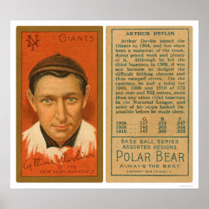 Béisbol 1911 de Devlin Giants del arte