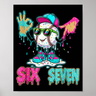 Béisbol 67 Drip Seis Siete Señales de Mano Helado