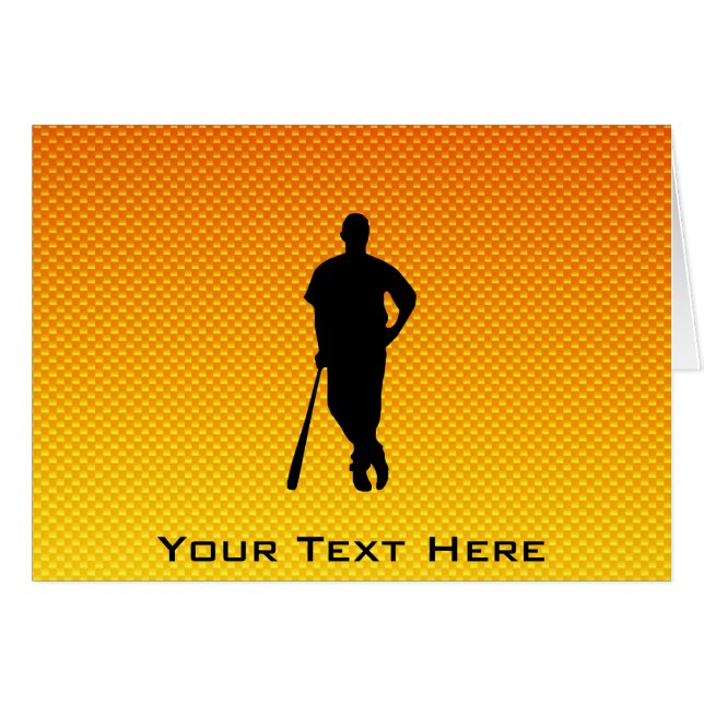 Béisbol amarillo-naranja (Anverso (Horizontal))