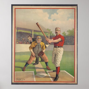 Béisbol Americano, Arte con marcos de 1895