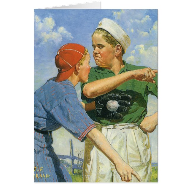 Béisbol Antiguo, Niños, Niños Jugando Deportes (Frente)