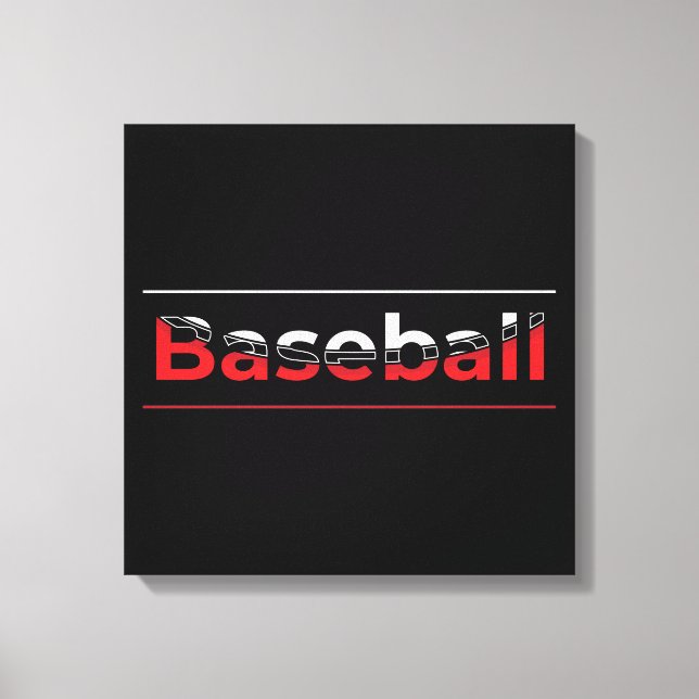 Béisbol - Arco Geométrico de Arte Minimalista (Anverso)