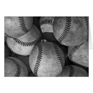 Béisbol blanco y negro