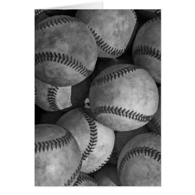 Béisbol blanco y negro (Frente)