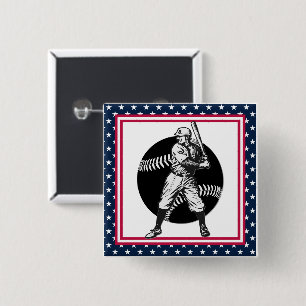 Béisbol: botón Vintage