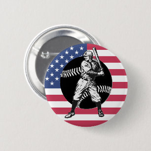 Béisbol: botón Vintage