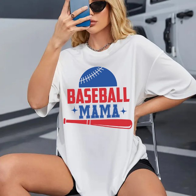 Béisbol, camiseta de mamá, regalo de cumpleaños o  (baseball mama shirt, baseball mom shirt, sports mom shirt, mothers day gift for mom, birthday gift)