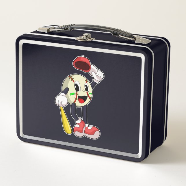 Béisbol con bate de béisbol (Anverso)