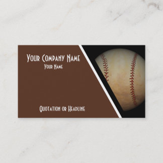 Béisbol de las tarjetas de visita