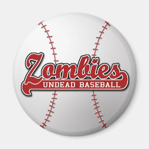 Béisbol de los Undead de los ZOMBIS - imán