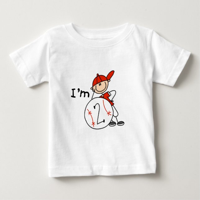 Béisbol de niño Soy 2 camisetas y regalos (Anverso)
