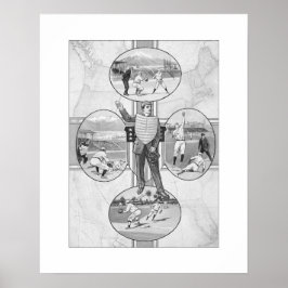 Béisbol del Sudoeste del Norte, arte impreso