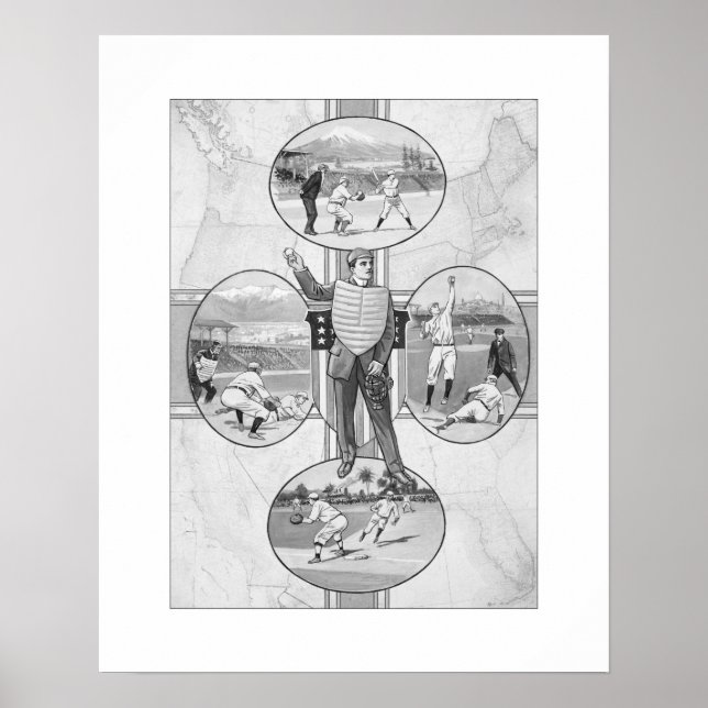 Béisbol del Sudoeste del Norte, arte impreso (Frente)