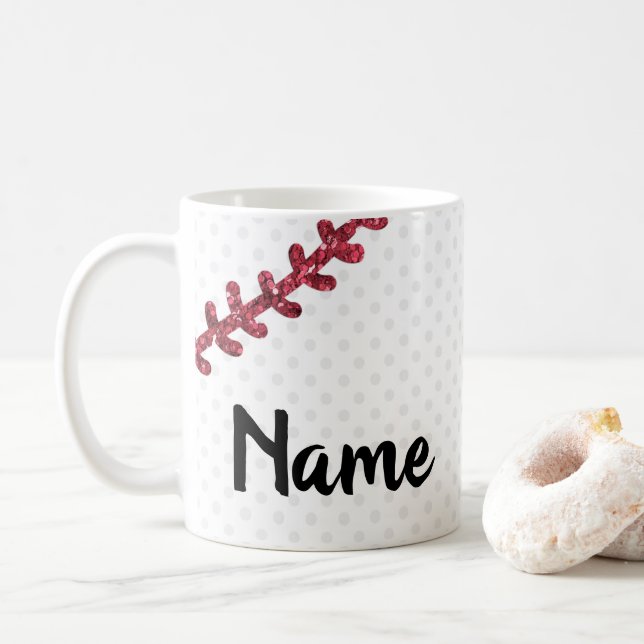 Béisbol, deportes, Copa de tazas de café de diseño (Con donut)