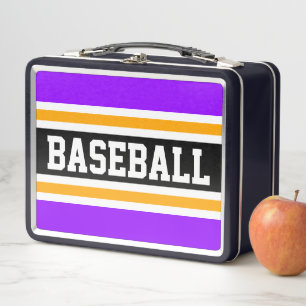 BÉISBOL Diversión Púrpura Brillante Naranja Negro