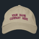 Béisbol Embrodado Personalizado de gorro de béisbo<br><div class="desc">Gorra Promocional Fácil Personalizada - Añade Tu Texto - Nombre - Compañía / Número / Carta / Eslogan - Etiquetado / o Sitio Web , Teléfono , Correo Electrónico , Manejo de Medios Sociales , Dirección , Logo - Foto / más - Elige Tu Color / Tamaño / Fuente -...</div>