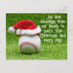 Béisbol Feliz Navidad con un árbol de bola y navid