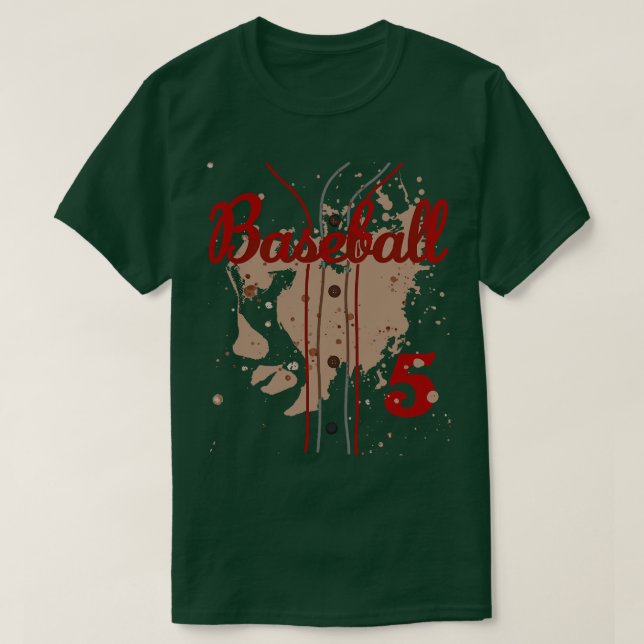 Béisbol Jersey Número 5 Niños Uniforme De Béisbol  (Diseño del anverso)