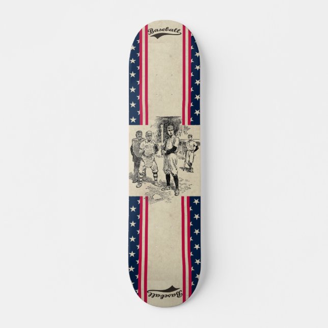 Béisbol: Jugadores Skateboard (Anverso )