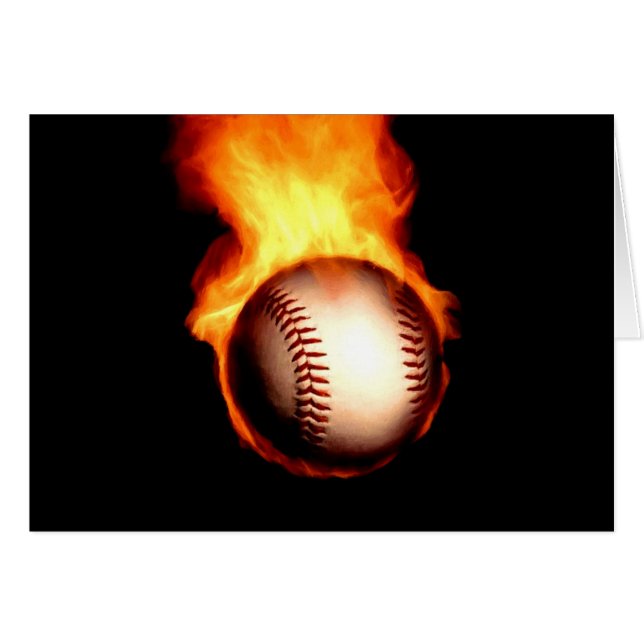 Béisbol llameante (Anverso (Horizontal))