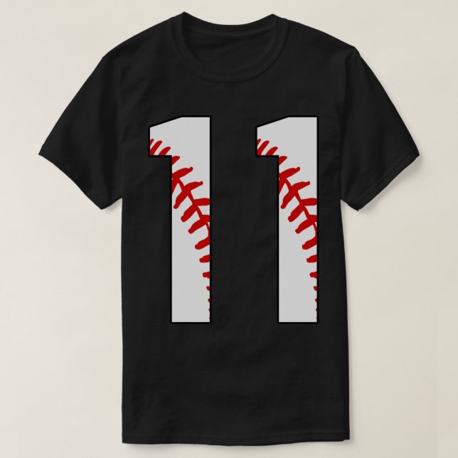 Béisbol número 11 11 Jersey Favorito Pl (Diseño del anverso)