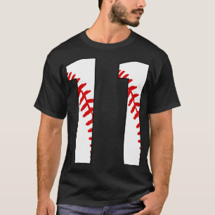 Béisbol número 11 11 Jersey Favorito Pl